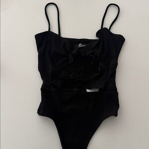 Reformation Black Bodysuit